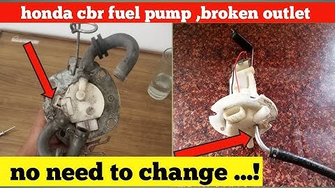 how to repair honda cbr fuel pump