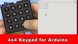 How to use 4x4 matrix keypad with code (hard keys black keypad)