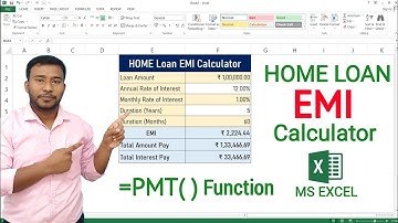 Home Loan EMI Calculator in Excel | EMI Calculator in MS Excel | Loan Interest Calculation in Excel