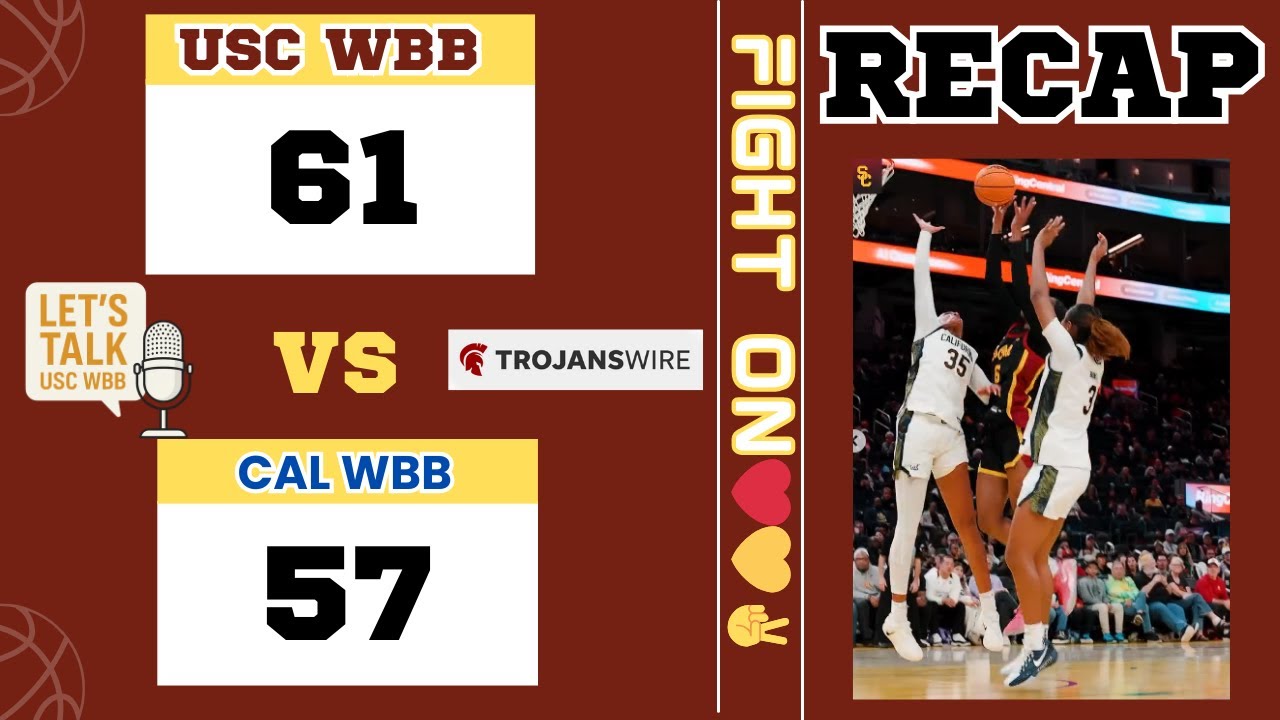 Обзор матча женской баскетбольной команды USC против Cal: 61-57! 