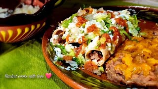 Quick and Easy Ground Beef and Potato Flautas // Step by Step ❤️