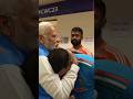 PM Modi Embraces Mohammad Shami And Encourages Him And Team India After The CWC 2023 Final Loss PM Modi Embraces Mohammad Shami And Encourages Him And Team India After The CWC 2023 Final Loss