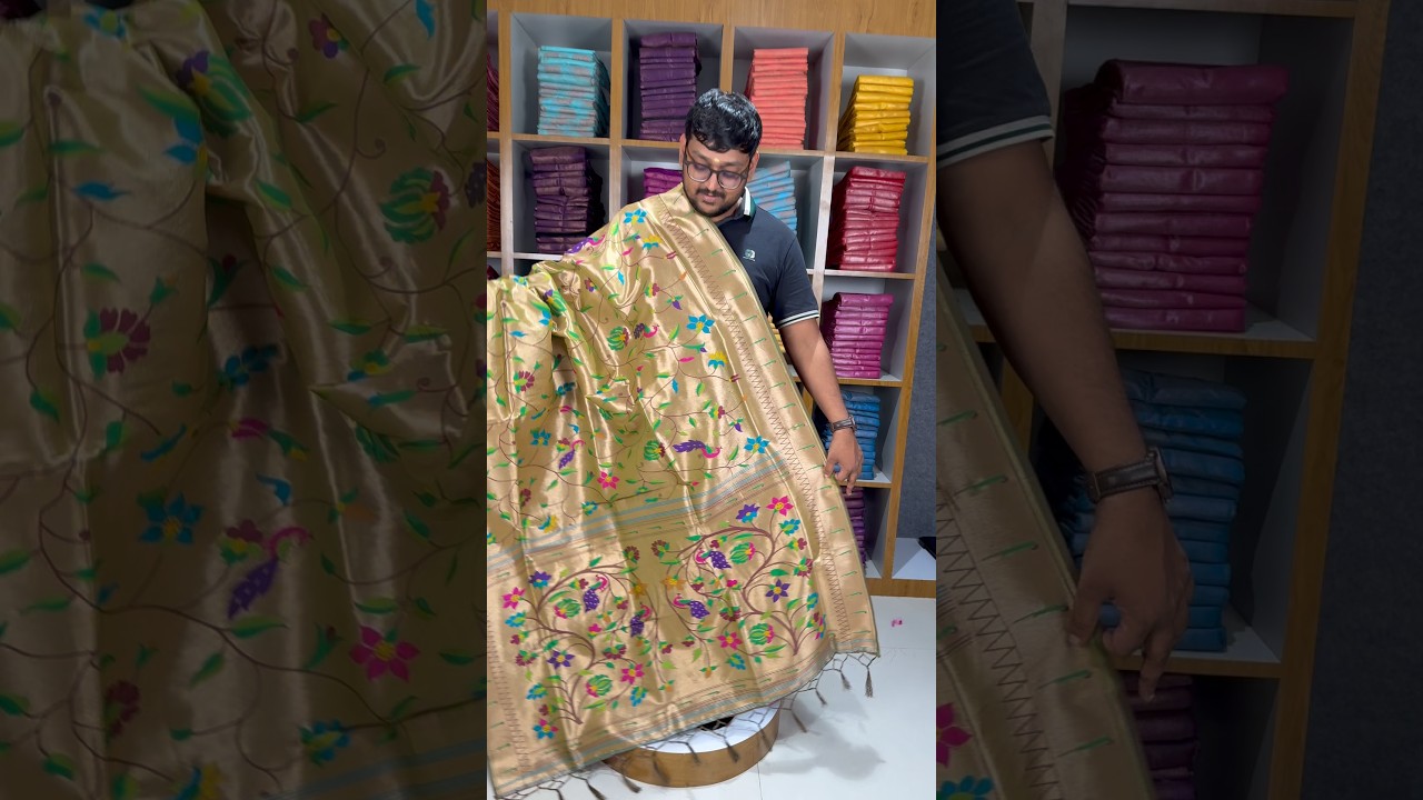 All Over Jaal Weaving Brocket Paithani Soft Silk Saree