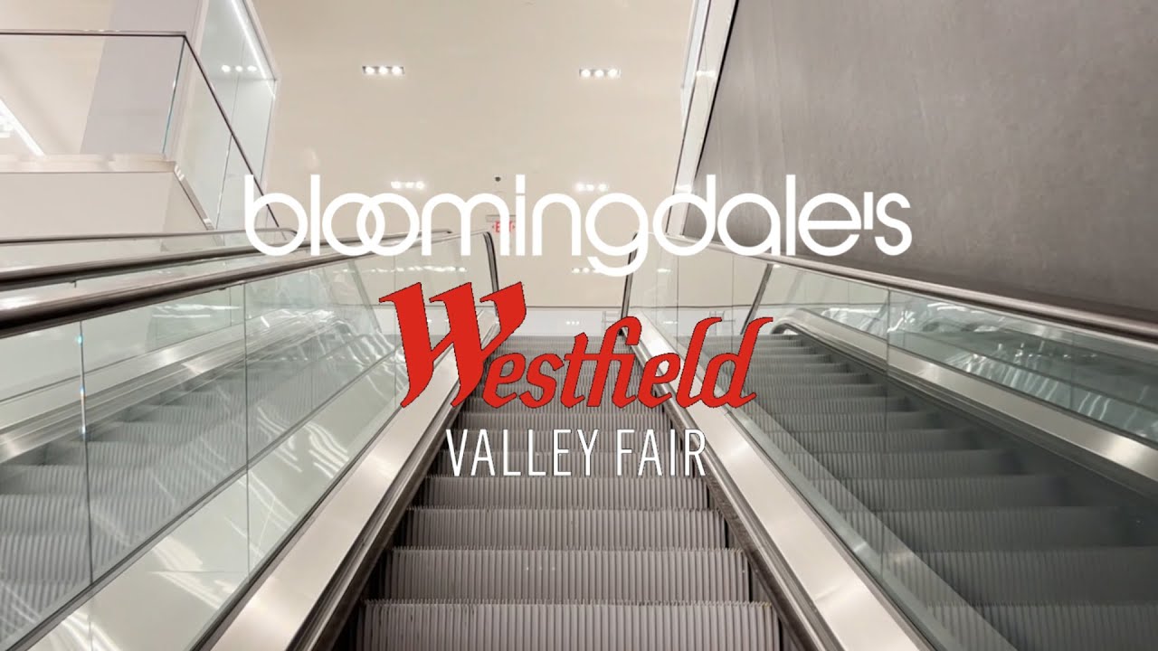 Schindler double file escalators bloomingdale s westfield valley