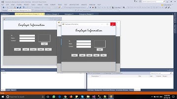 05 Employee Information Form Design - Employee Management System using Gaframework in C#