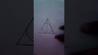 how to draw deathly hallows from Harry potter ⚡⚡