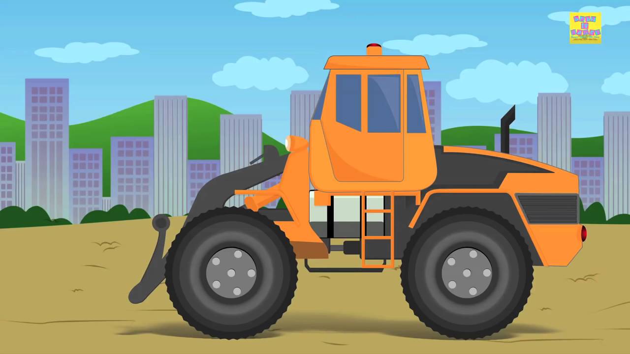 Bulldozer Construction Vehicles For Children Road Construction For