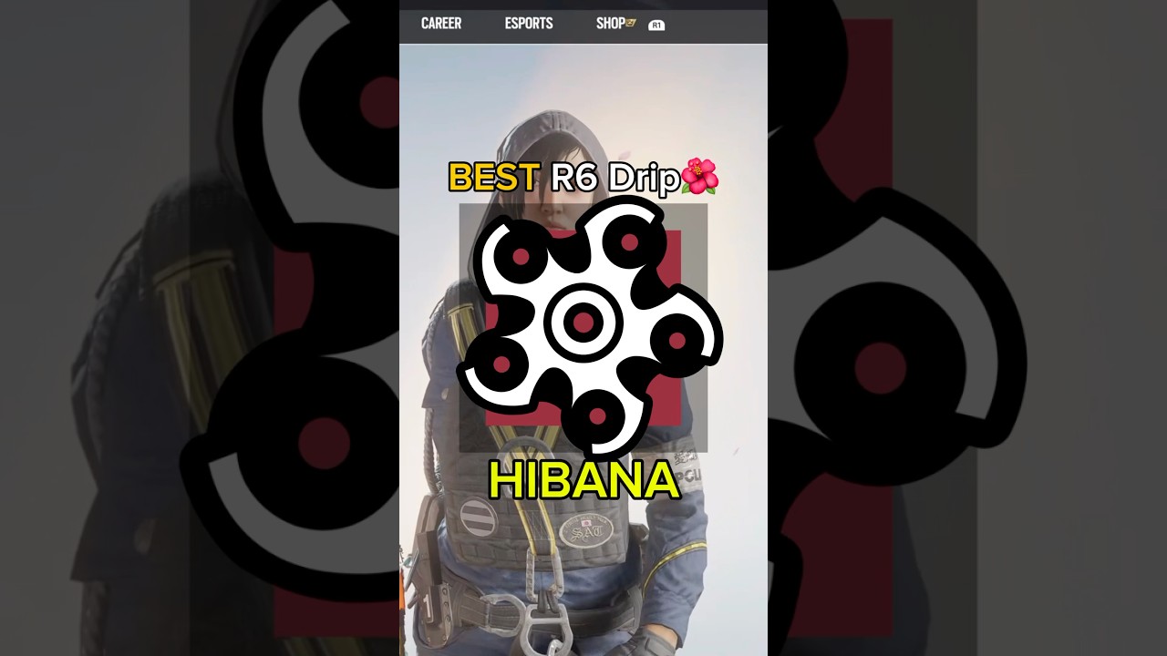 R6 Drip HIBANA Elite + Marketplace Combos CAREER WOMAN Headgear + YAKUZA HUNTRESS Uniform