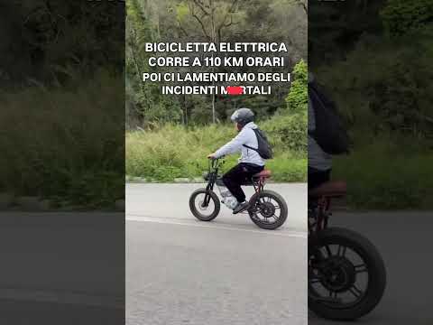 Video bici elettrica a 110kmh