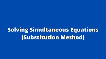 Solving Simultaneous Equations(Substitution Method) 2: One Linear and one Non-linear: Adobe MathLab