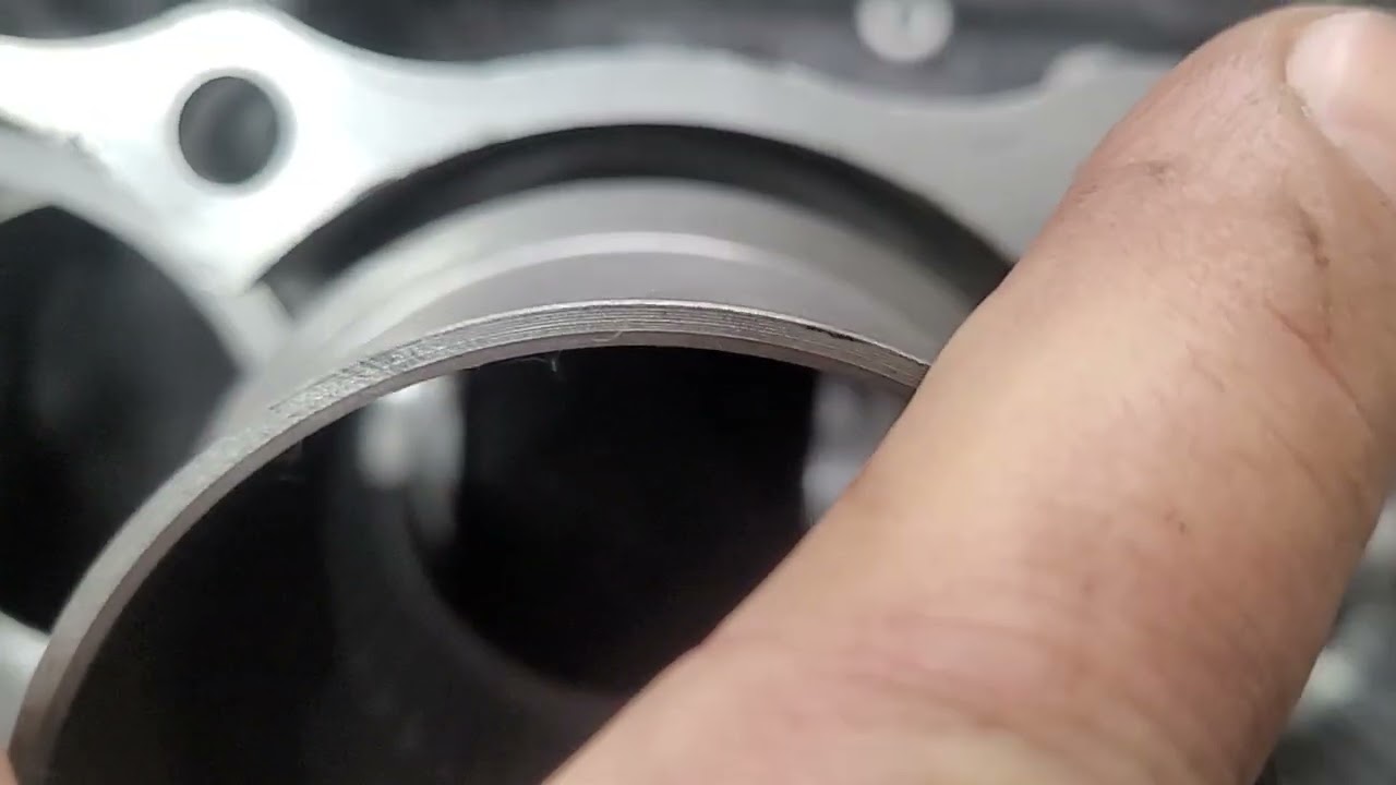Production and installation of sleeve into the block CBR 600RR  part 2