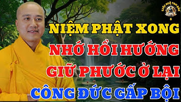 Phật dạy: Hồi Hướng Sau Mỗi Thời Niệm Phật Ra Sao, Để Công Đức Tăng Trưởng Gấp Bội! Thích Pháp Hoà