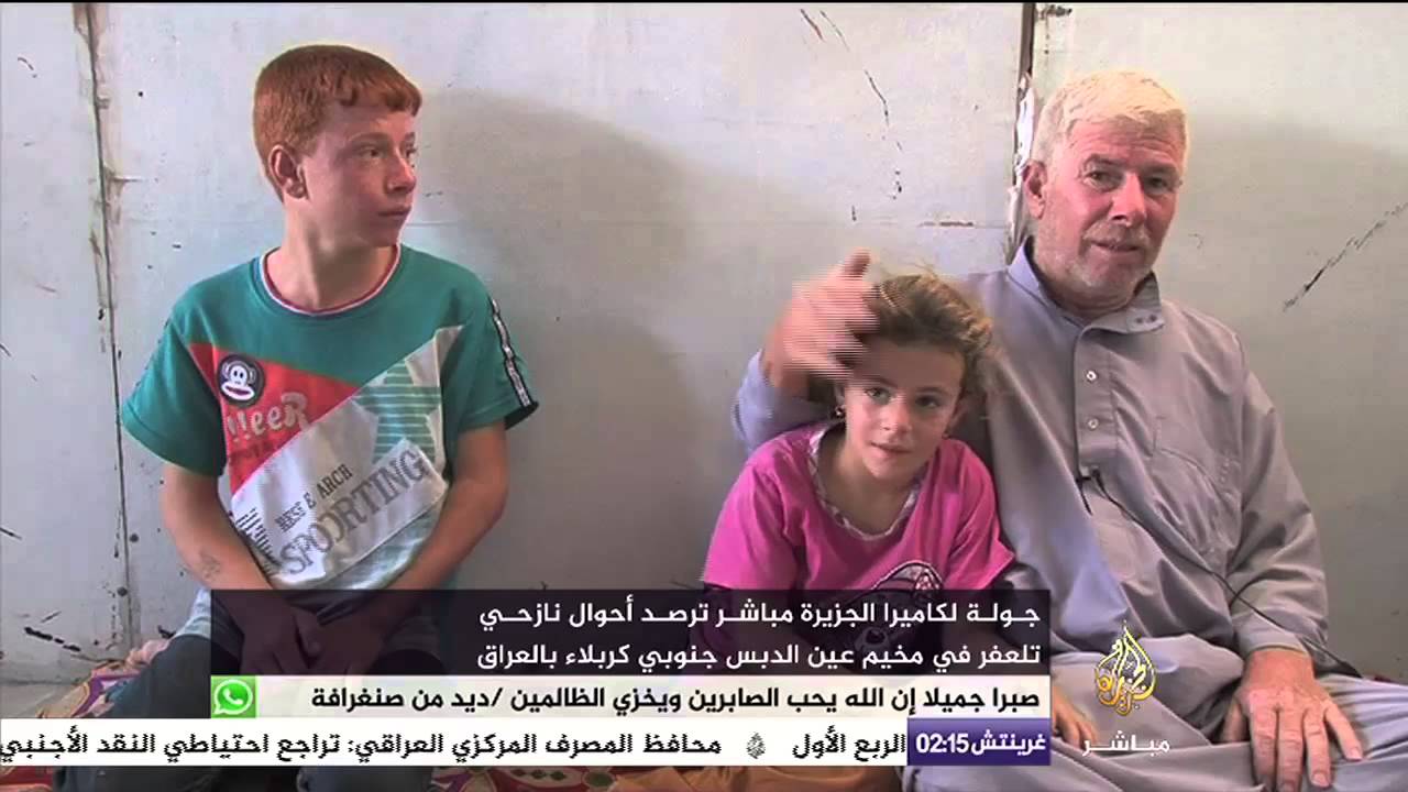 كاميرا الجزيرة مباشر ترصد أوضاع نازحي نينوى إلى مخيم بكربلاء