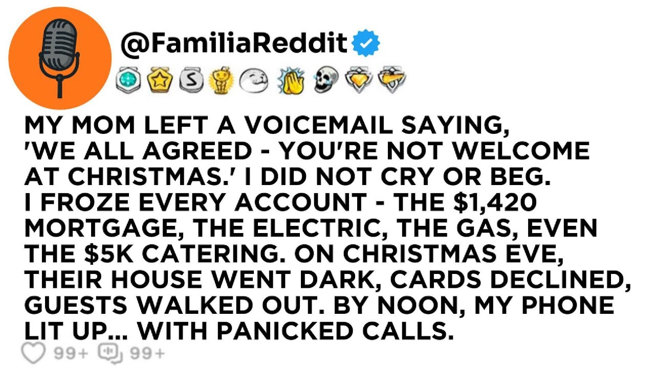 Jag minns exakt hur kallt det var den där tisdagsmorgonen i december när telefonen surrade och min mammas röst fyllde rummet: ”Vi har alla enats. Du är inte välkommen på jul.” Jag hade betalat...