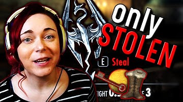 Skyrim BUT I can only use stolen items... and I