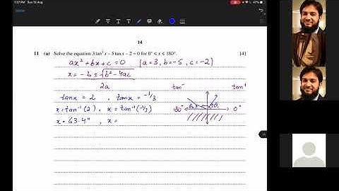 AS Level Math Past Paper Solving by Sir Ahsan Abdullah Patel P1 MAR V2 2020 Part C