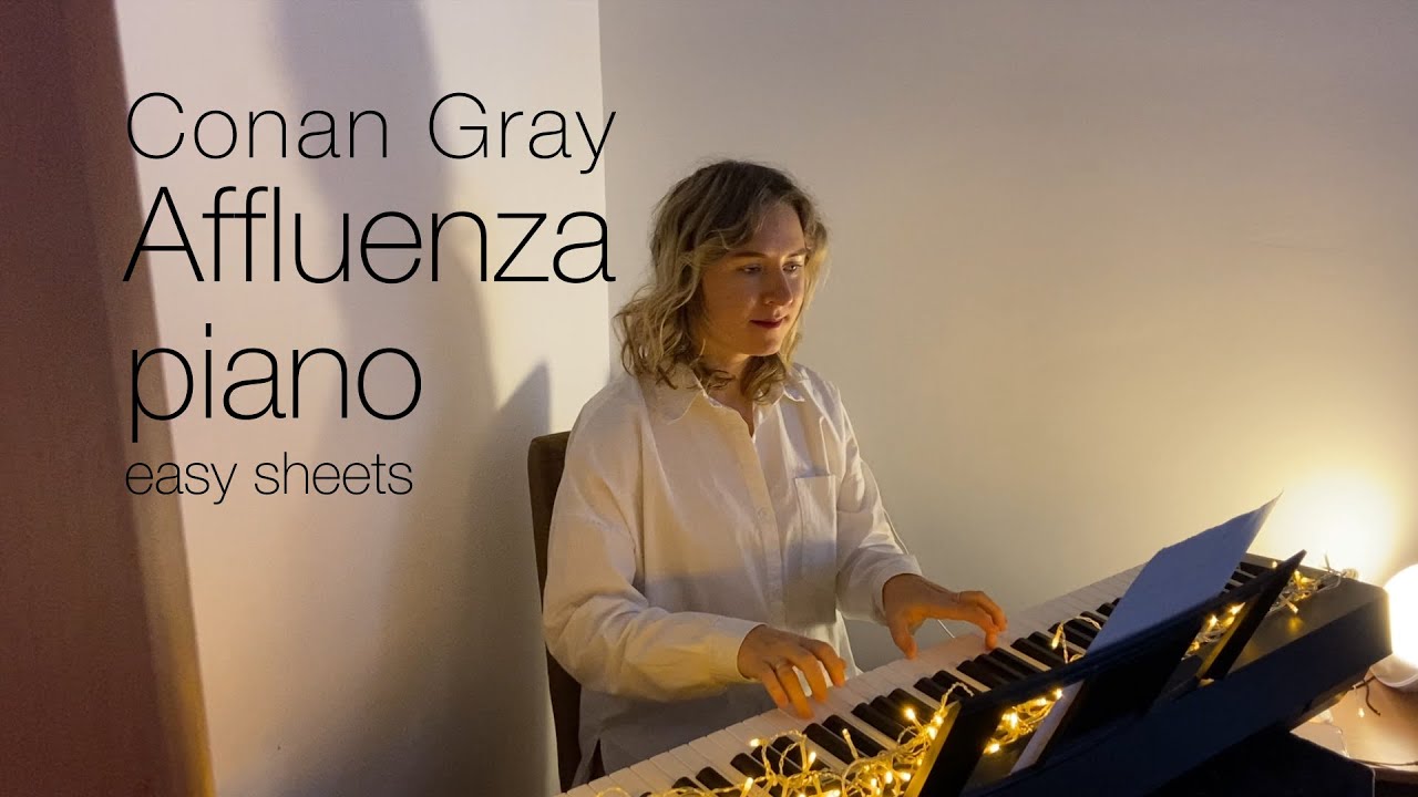 Conan Gray - Affluenza (easy piano sheets) - YouTube