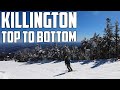 Skiing killington vt top to bottom  longest possible route