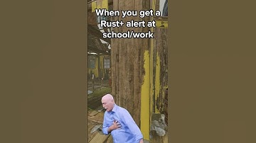 When you get a Rust+ alert at school/work