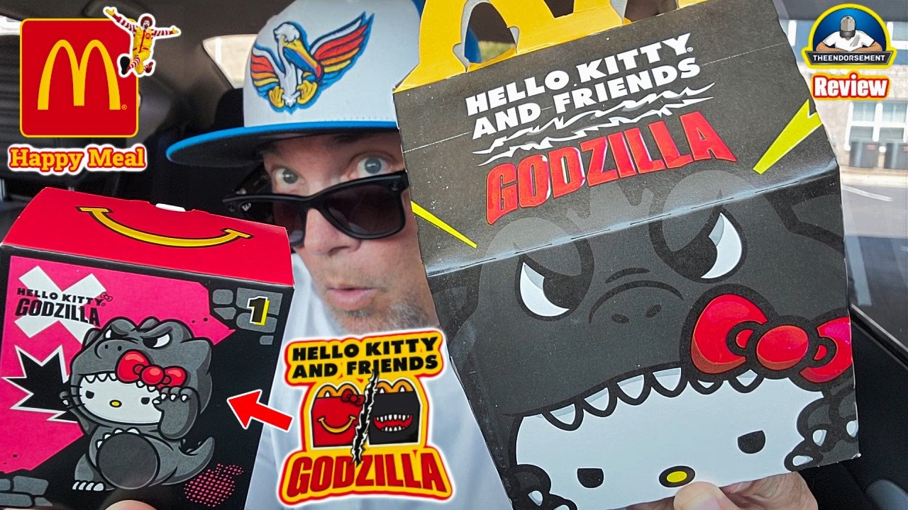 McDonald's® Hello Kitty X Godzilla Happy Meal Review! 🦖 | BEST