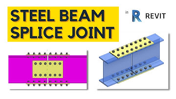 Steel Beam Splice Connection in Revit | Revit Steel Plates and Bolts Model