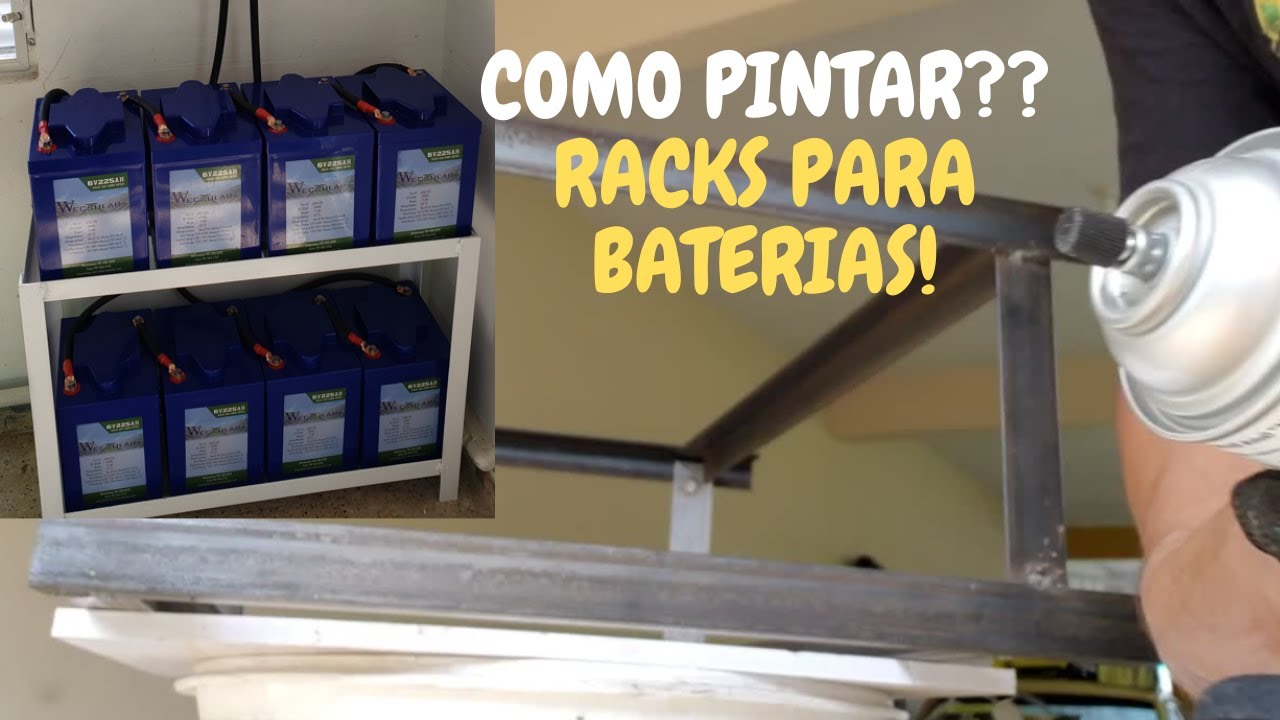 Como Pintar Diy Solar Battery Rack - YouTube