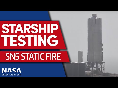 Starship SN5 Static Fire From Boca Chica, Texas