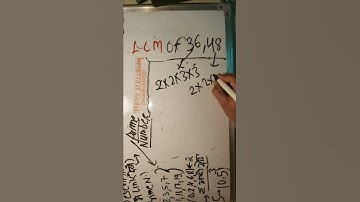 LCM of 36 and 48 in Hindi #maths #LCMandHCF #shortvideo #KclAcademy @kclacademysurendrakhilery
