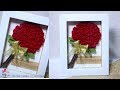 DIY FELT FLOWER CRAFTS | CARA MEMBUAT HIASAN DINDING FLANEL | DIY ROOM DECOR |DIY FLOWER IN FRAME