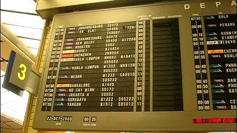 Flight Information Display of Changi T2