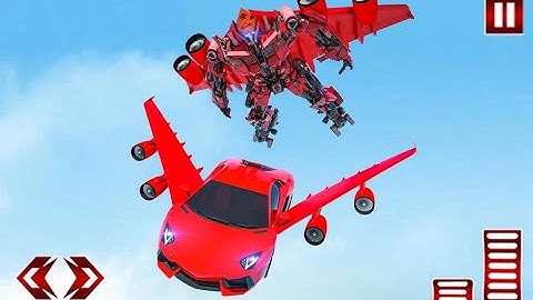 Robot gameplay video 2021 | Flying Car Games - Super Robot Transformation Game | Robot  transformer
