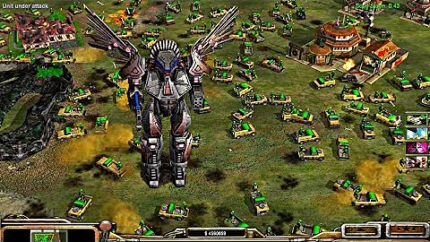 Super Robot of USA Cybernetic General vs GLA Assault | Contra mod 2023 | C&C : Zero Hour