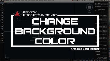 BACKGROUND COLOR CHANGED IN AUTOCAD IMAC