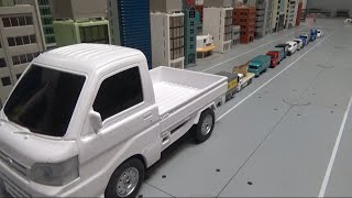 10대 트럭 자동차, 큰 트럭에 싣기 10 truck cars Loading on a big truck