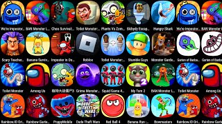 Roblox,Poppy Playtime Chapter 2,Chicken Gun,Evil Nun,Dark Riddle,Hello Neighbor,Witch Cry,....