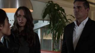 Person of Interest - Reese, Root and Shaw in the restaurant (05x04)