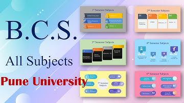 BCS all Sem Subjects of SPPU University pune | BCS Subject SPPU | BCS Syllabus for SPPU university