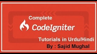 12 Where clause and URL data passing in Codeigniter (Urdu/Hindi)