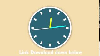 FREE TEMPLATE AFTER EFFECTS -Link on Description- Animated clock,