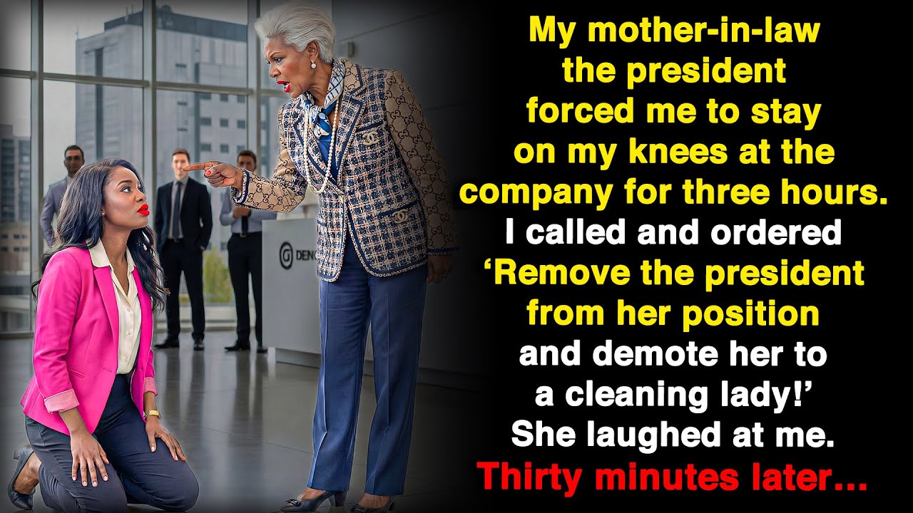 My mother-in-law mocked me in the office in front of everyone. I made a phone call and…