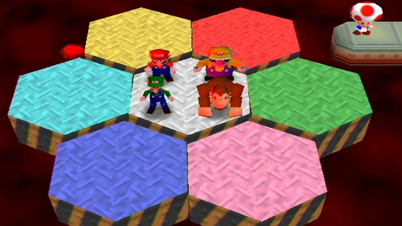 Mario Party 2 - All Survival Minigames (Mario vs Luigi vs Wario vs Donkey Kong)