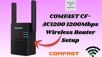 COMFAST CF AC1200 1200Mbps Wireless Router Setup | Setup using WPS push button