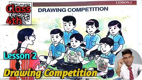 English Class 4th /Lesson 2  Drawing Competition  / up board Rainbow you!