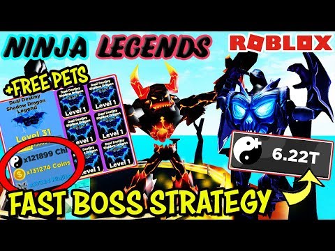 How To Get Amazing Pets Defeat Bosses Fast And 5t Ninjitsu In 15 Minutes Ninja Legends Roblox - 1 million robux chance youtube