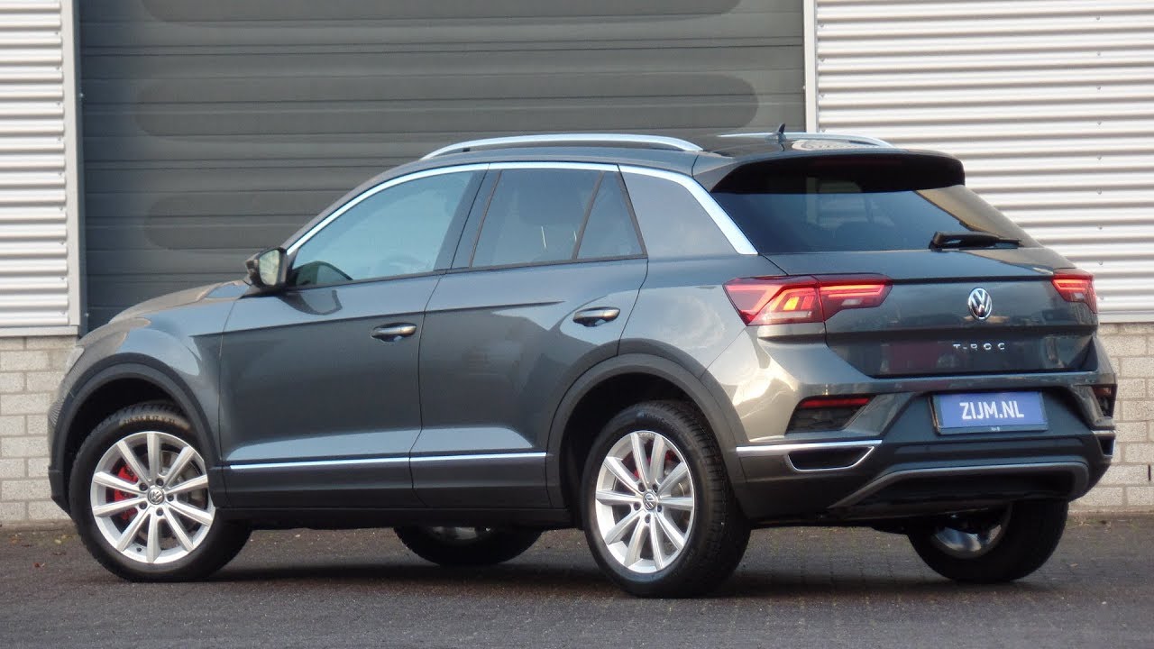 Volkswagen NEW T-roc Sport 2018 Indium Grey 17 inch Merano walk around ...