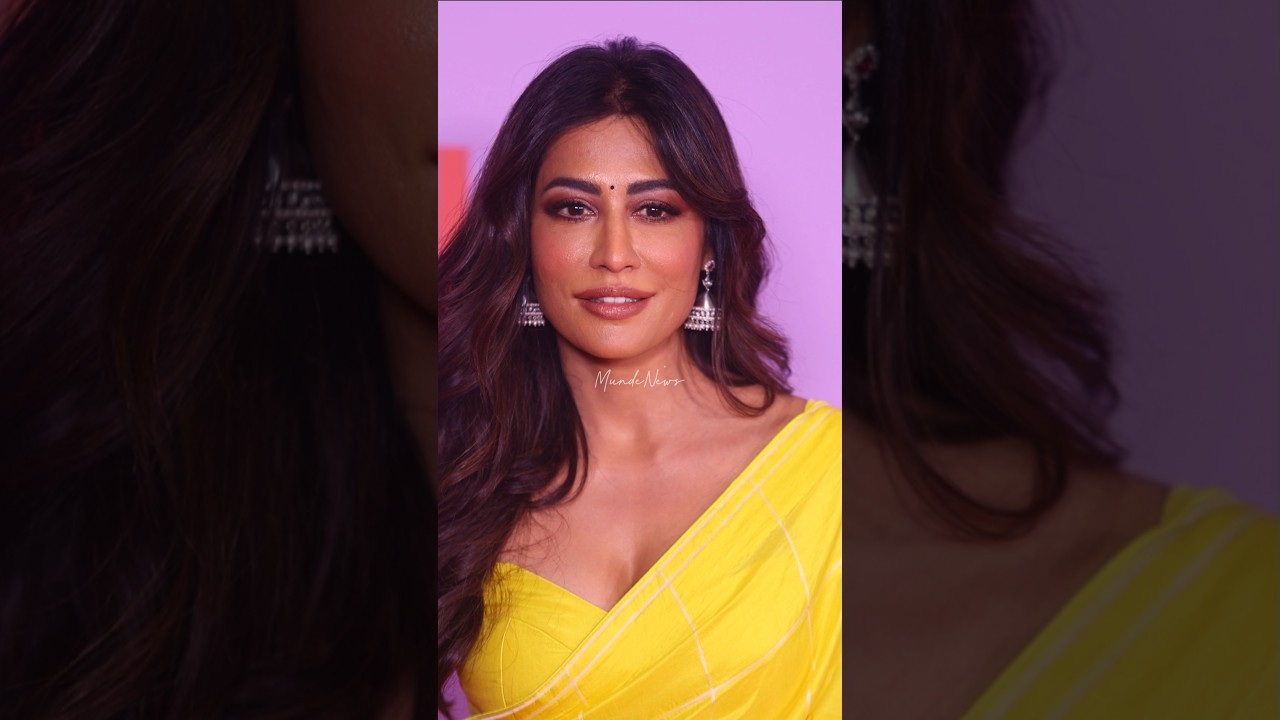 Chitrangada Singh looking beautiful in yellow saree for the red carpet of 