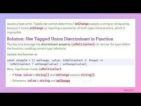 Using TypeScript Tagged Unions for Precise Function Parameter Typing