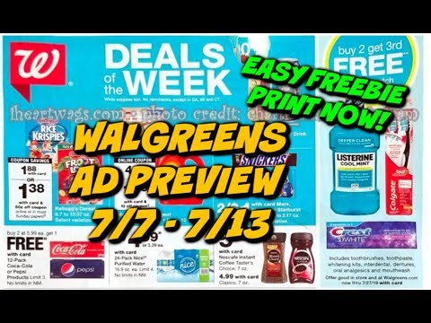 WALGREENS AD PREVIEW (7/7 – 7/13) EASY FREEBIE…PRINT NOW!