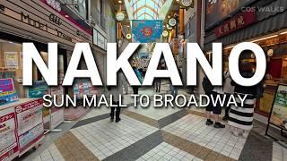 Tokyo's Retro Anime &amp; Gaming Mall: Nakano Broadway Walking Tour [4K 60fps POV]