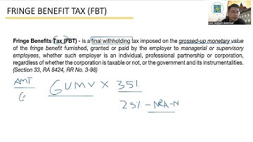 Fringe Benefit Tax Lecture